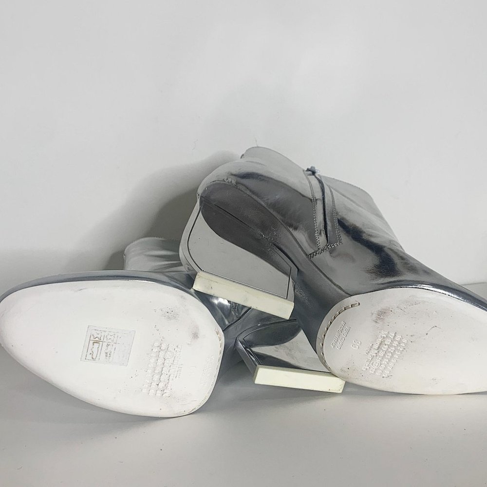 Maison Margiela Silver Italy Mirror Ankle Booties - Picture 11 of 16